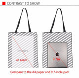 Cat Print Canvas Handbag Female Shopping Bag