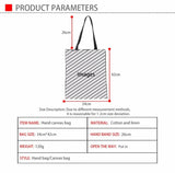 Cat Print Canvas Handbag Female Shopping Bag