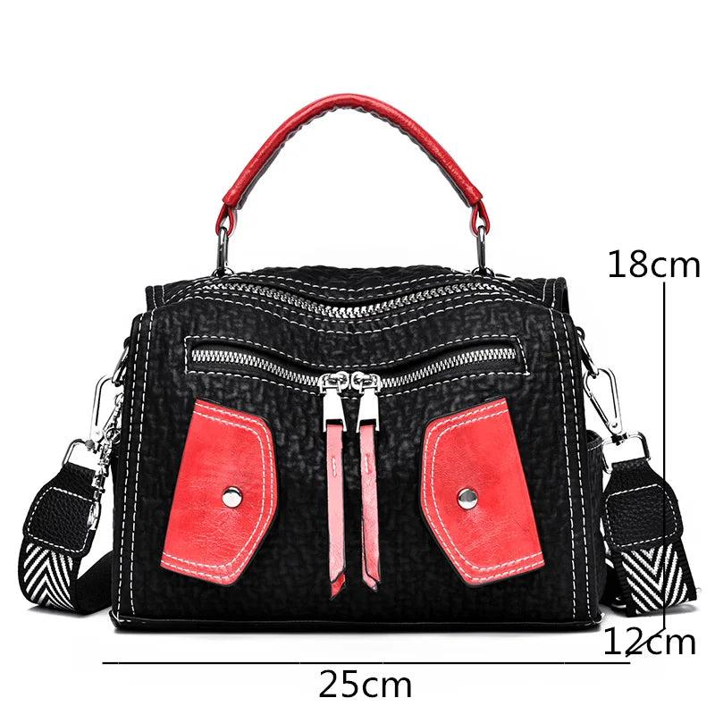 Casual Women Handbag Travel Shoulder Bag Soft Leather Female Crossbody Bag