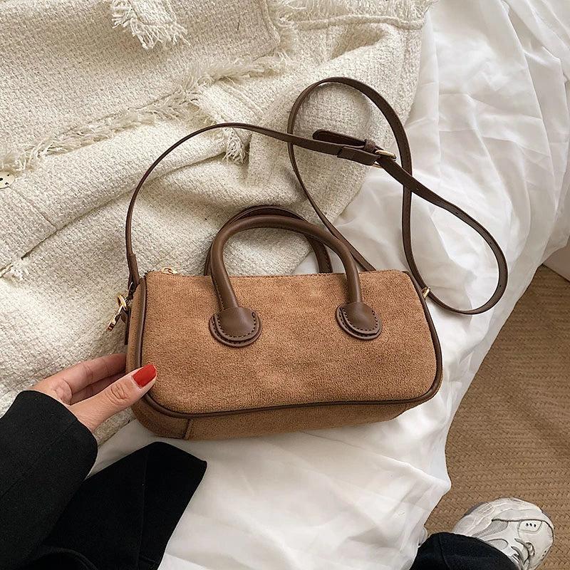 Classic Barrel Clutch Purse Crossbody Shoulder Bag for Women