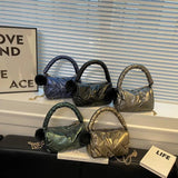 Casual Space Padded Boston Bag Women Shoulder Bags Soft Cotton Crossbody Messeng