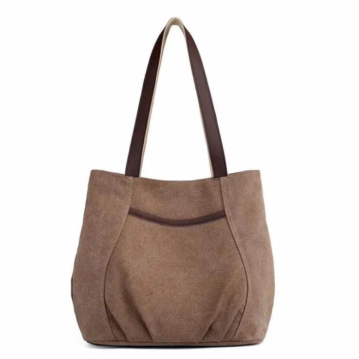 Casual Vintage Canvas Women Shoulder Bag Female HandBags Crossbody Bag
