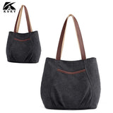 Casual Vintage Canvas Women Shoulder Bag Female HandBags Crossbody Bag