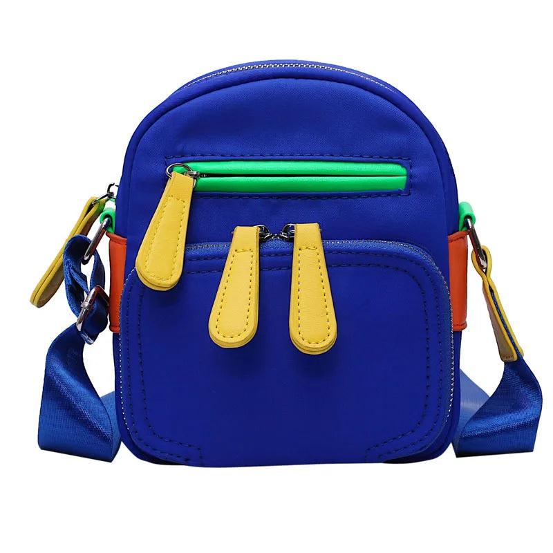 Casual Mini Square Bag Wide Belt Single Shoulder Crossbody Bag