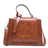 Brown PU Leather Crossbody Bag Women Arrival Casual Shoulder Handbags