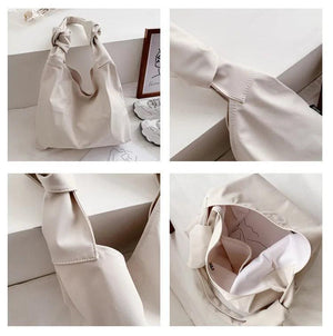 Casual Women Nylon Shoulder Bag Large Capacity Female Tote Handbag Solid Lady