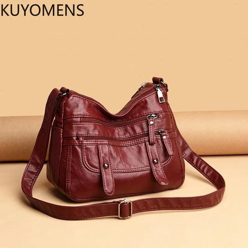 Casual Crossbody Handbag for Women Soft PU Leather