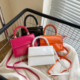 Bright Leather Small Clutch Bag Women's Shoulder Handbag