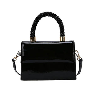 Bright Leather Small Clutch Bag Women's Shoulder Handbag