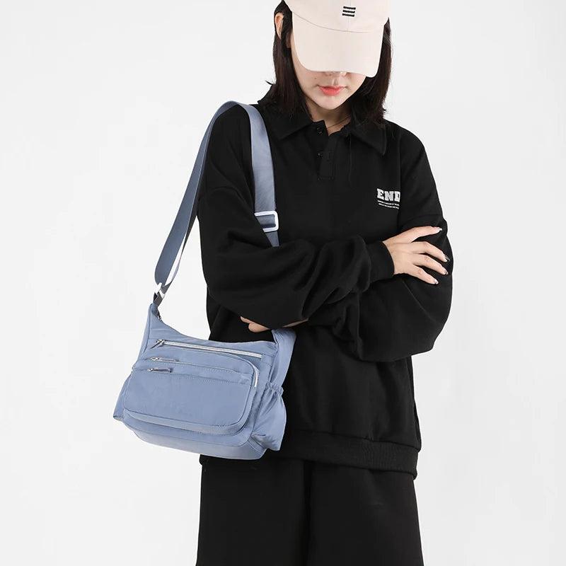 Casual Waterproof Nylon Crossbody Bag for Women