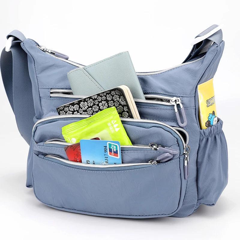 Casual Waterproof Nylon Crossbody Bag for Women