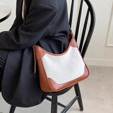 Canvas Shoulder Bag with Large Capacity