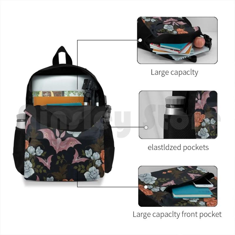 Botanical-Moths & Night Flowers Hiking Backpack