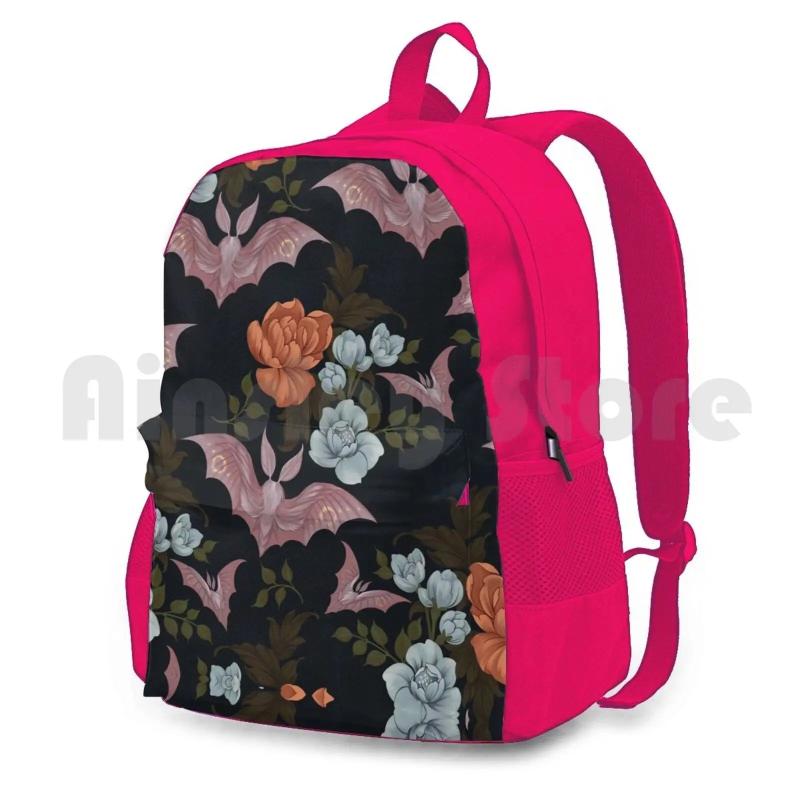 Botanical-Moths & Night Flowers Hiking Backpack
