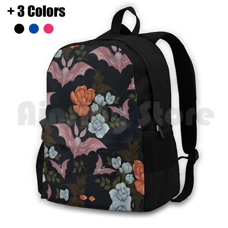 Botanical-Moths & Night Flowers Hiking Backpack