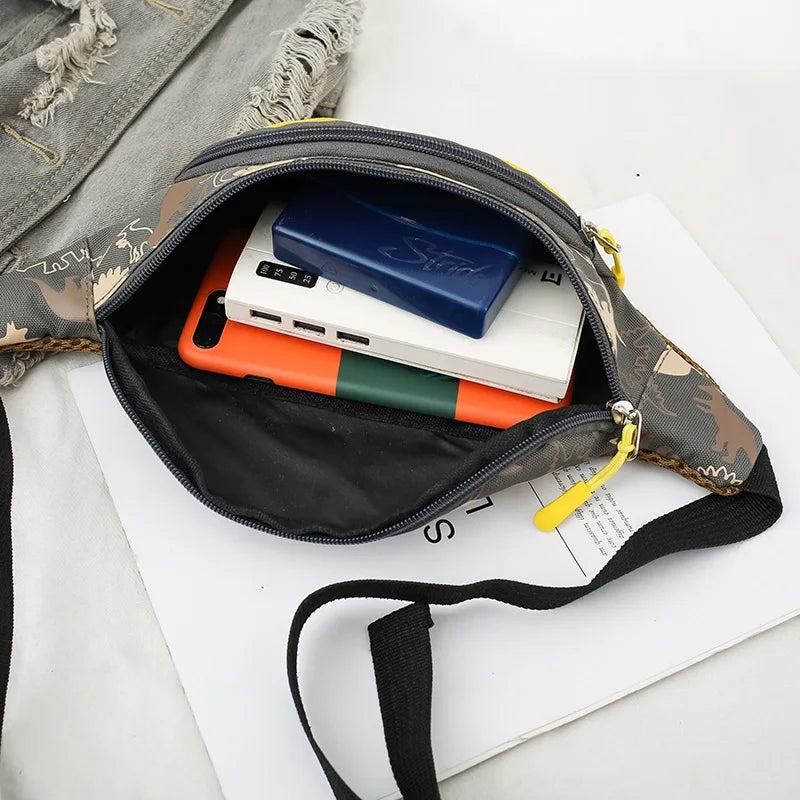 Cartoon Dinosaur Waist Bag for Kids