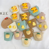 Cartoon Straw Woven Shoulder Bag for Kids