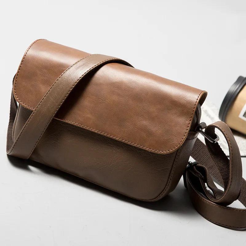 Casual Men Leather Shoulder Bag High Quality Crossbody Satchel Messenger Bags