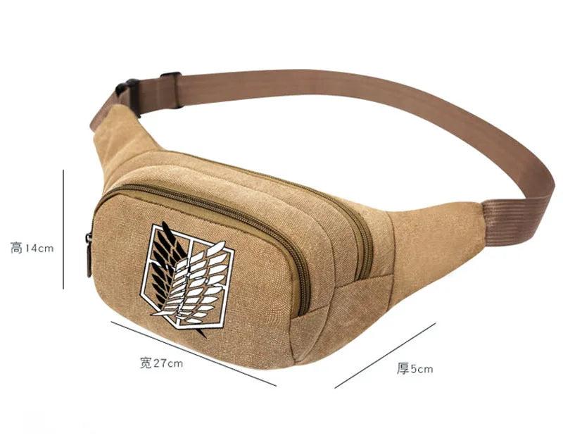 Casual Canvas Messenger Bags Waist Packs Purse Men Vintage Men Waist Bag