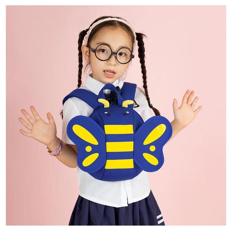 Children Bee-shaped Backpack Widened Shoulder Strap Breathable Back