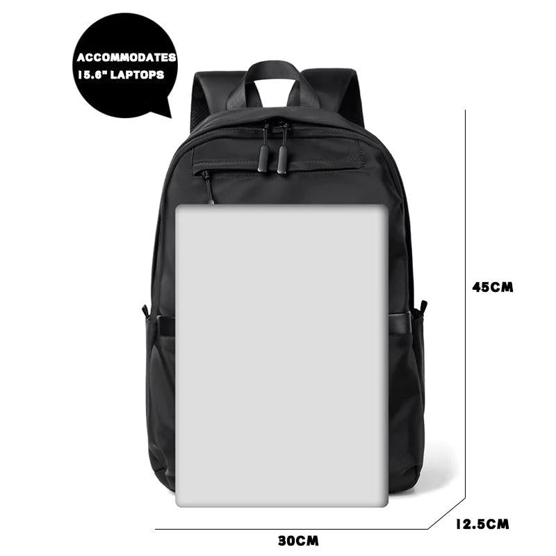 Casual Men's Business Backpack Nylon Large Capacity Student Schoolbag