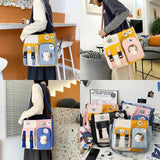 Casual Girl Backpack High Capacity Women Messenger Bag