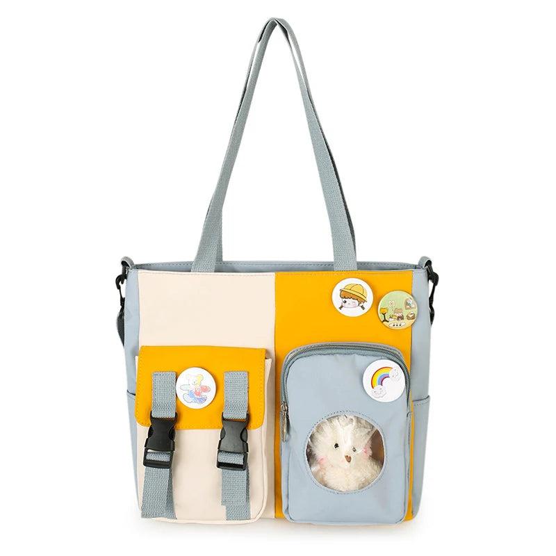 Casual Girl Backpack High Capacity Women Messenger Bag