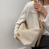 Casual Cotton Underarm Shoulder Bags Large Capacity Handbags for Women