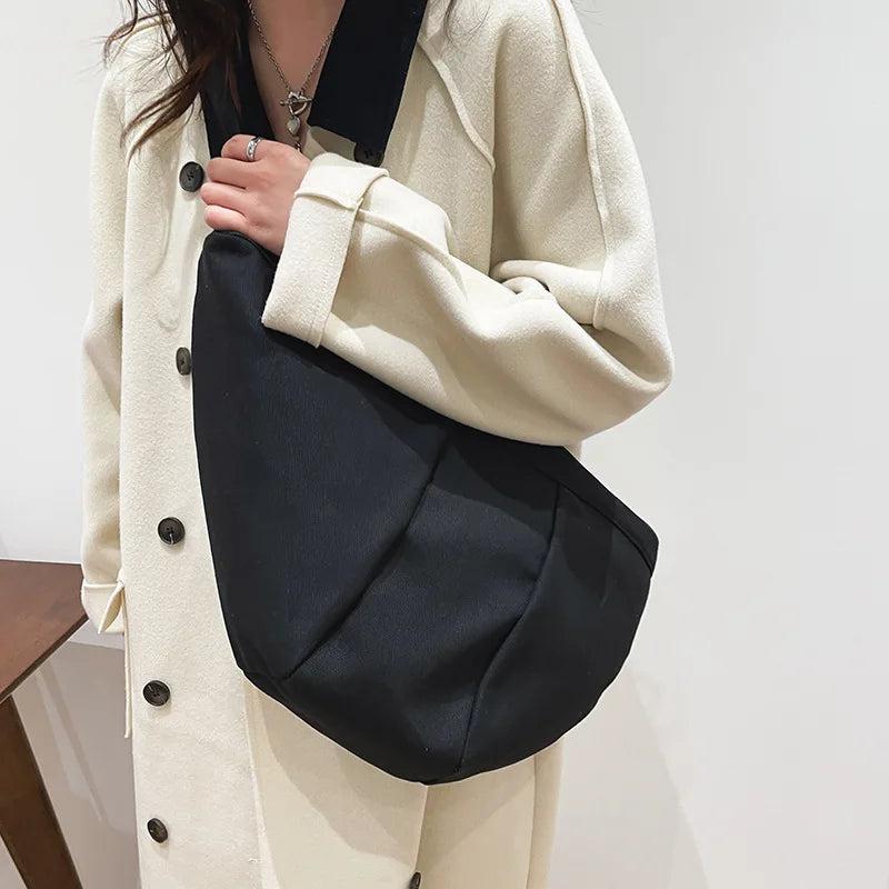 Casual Canvas Shoulder Bag for Women Crossbody Messenger Handbag Totes