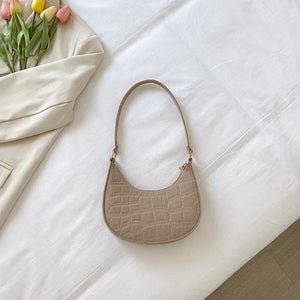 Casual Mini Underarm Women Handbag Leather Tote Bag