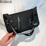Casual Nylon Shoulder Bag for Women with Chain