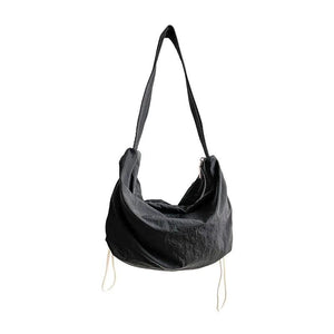 Casual Ruched Hobos Women Shoulder Bags Drawstring Lady Handbags