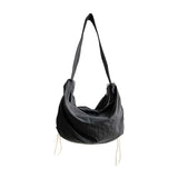 Casual Ruched Hobos Women Shoulder Bags Drawstring Lady Handbags