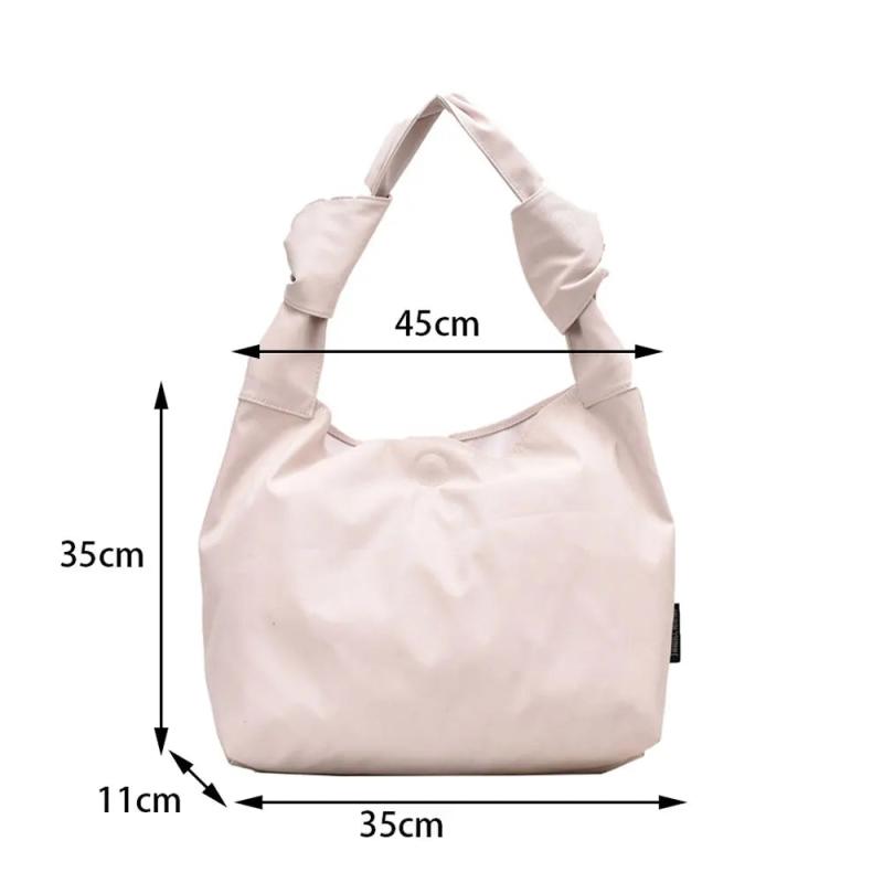 Casual Canvas Shoulder Bag for Women High Capacity Female Shopping Hobo Bags
