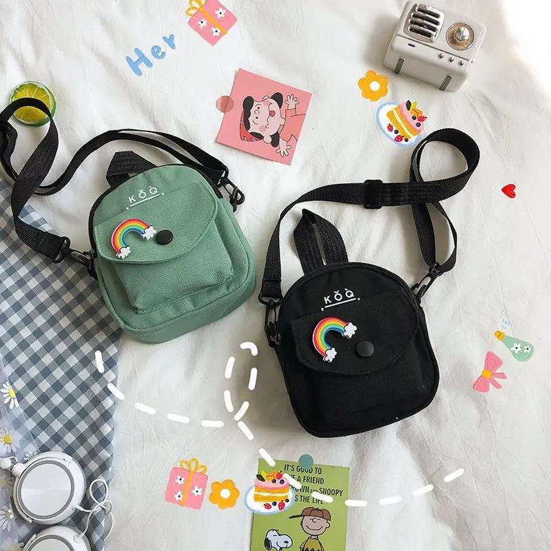 Casual Small Canvas Bag for Girls