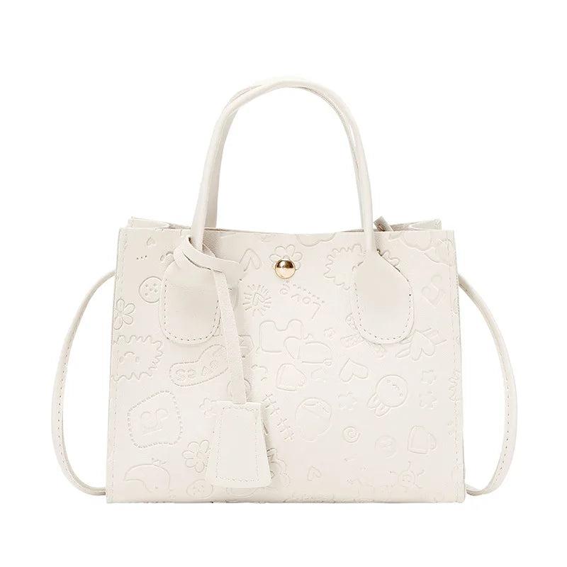 Cartoon Print Women's Bag Soft PU Leather Shoulder Bag Crossbody Bags