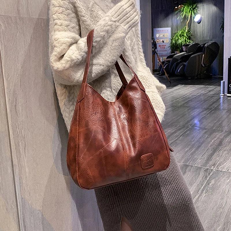 Casual Female Leather Messenger Bags Vintage Style