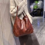 Casual Female Leather Messenger Bags Vintage Style