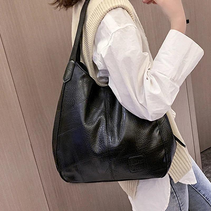 Casual Female Leather Messenger Bags Vintage Style