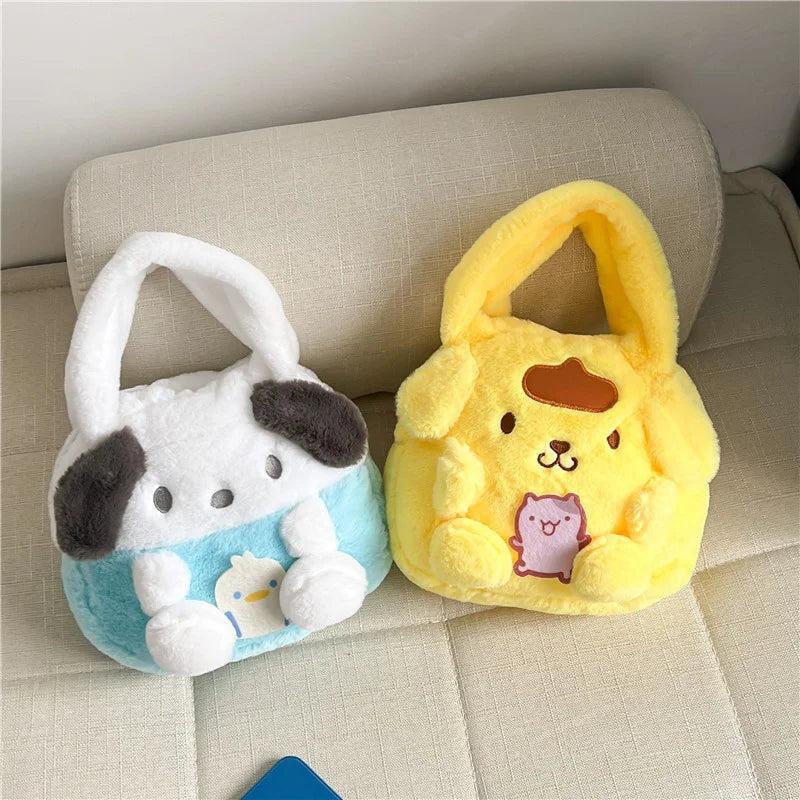 Cartoon Dog Plush Doll Handbag for Girls