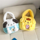 Cartoon Dog Plush Doll Handbag for Girls