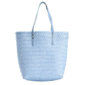Casual Women Hand-Woven Large Rattan Straw Shoulder Bag