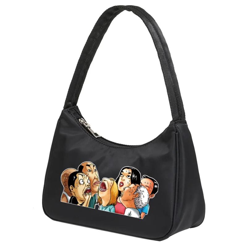 Cartoon Pattern Print Armpit Bag for Women Shoulder Handbags