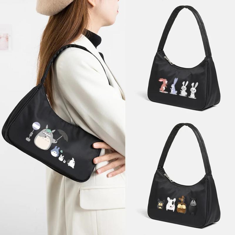 Cartoon Pattern Print Armpit Bag for Women Shoulder Handbags