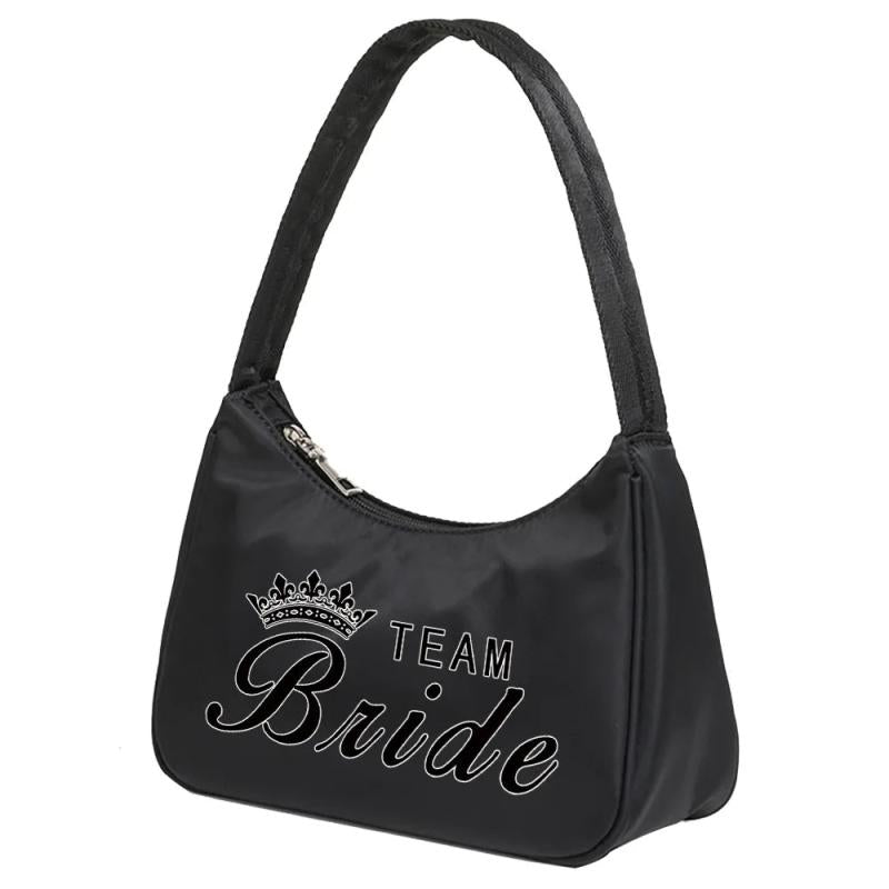 Bride Printing Underarm Shoulder Bag for Women Crossbody Bag