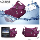 Casual Waterproof Crossbody Bag Women Nylon Messenger Bags
