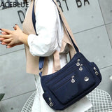 Casual Waterproof Crossbody Bag Women Nylon Messenger Bags