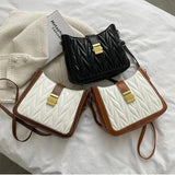 Casual Handbags For Women High Pu Leather Ladies Shoulder Bag Embroidery