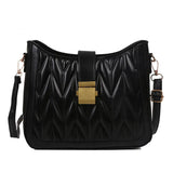 Casual Handbags For Women High Pu Leather Ladies Shoulder Bag Embroidery