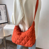 Casual Women Handbag Soft Cotton Shoulder Bags Solid Shopping Crossbody B